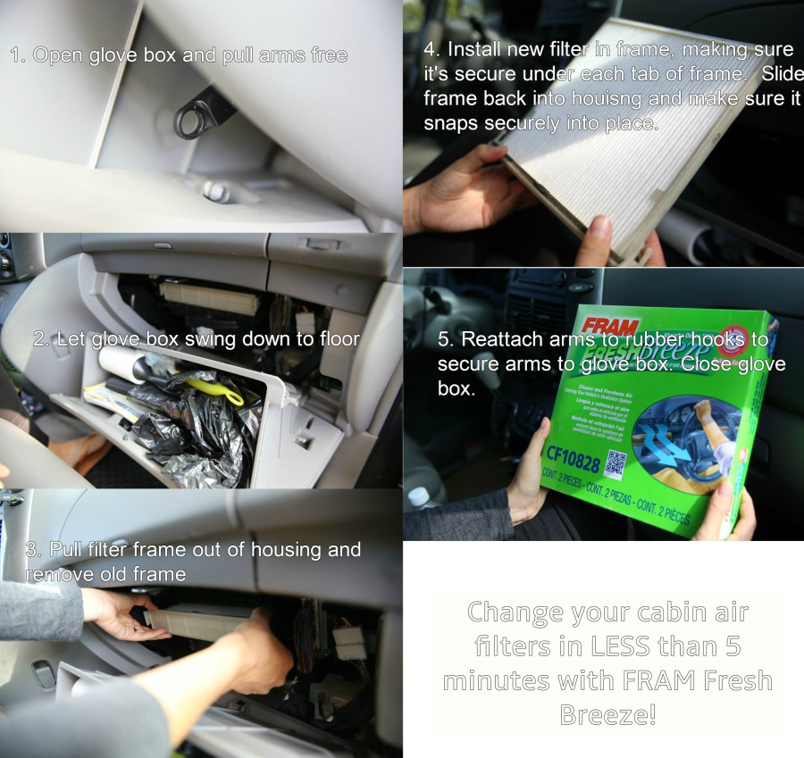 FRAM Fresh Breeze-How to change your cabin air filters in less than 5 minutes- DIY